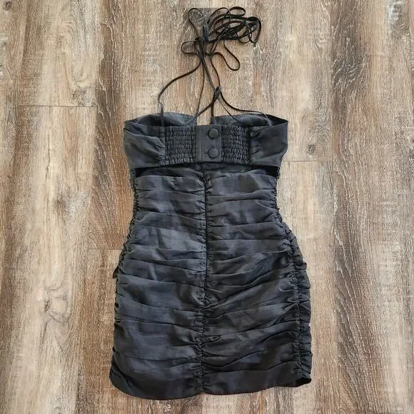 Marianna Senchina Rosemary Dress Black Small Sleeveless *Missing Neck Tie* - Picture 6 of 11